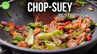 Asiatisches Pfannengericht zum Reste verwerten  Chop Suey Rezept [upl. by Koffman]