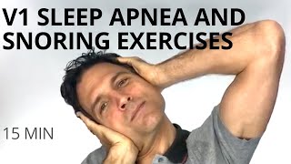 V1 of 3 Exercises for Sleep Apnea Snoring Sinus Pressure Addressing the nose throat amp tongue [upl. by Felizio]