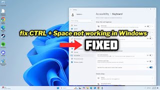 FIXED CTRL  Space not working in Windows 1011 [upl. by Maffei]