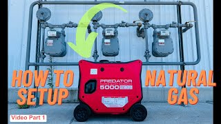 New Harbor Freight Predator 5000 Natural Gas Conversion Part 1 [upl. by Anoj]