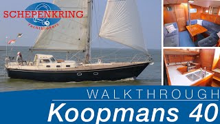 Koopmans 40 for sale  Yacht Walkthrough   Schepenkring Lelystad [upl. by Mouldon118]