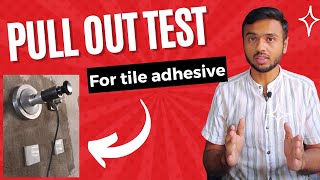 How to measure strength of tile adhesive on site Pull out test explained [upl. by Oicafinob643]