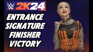 Shotzi  WWE 2k24 Showcase Entrance Signature Finisher Victory [upl. by Aes]