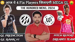 MNR W vs WEF W  Manchester Original W vs Welsh Fire W Dream11 mnrw vs wefw Dream11 Team Today T20 [upl. by Creighton]