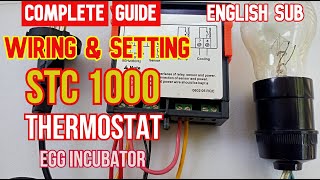 Tutorial Lengkap Cara Pasang Kabel dan Setting Thermostat STC 1000 untuk Pemula  Sub Bahasa Inggris [upl. by Cesare73]