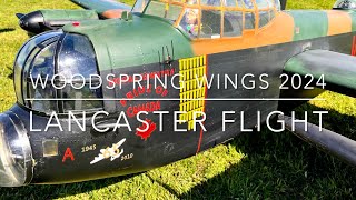 Woodspring Wings 2024 Lancaster display [upl. by Axela559]