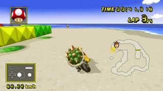 Mario Kart Wii CTGP Classic  SNES Koopa Beach 2 Staff Ghost  132662 [upl. by Naihtniroc]