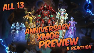 World of Warcraft 20th Anniversary all Tier 2 Sets Preview and Reaction [upl. by Elish]