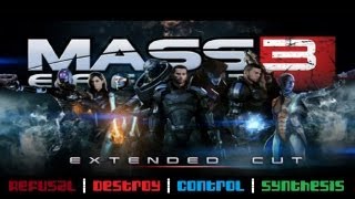 Mass Effect 3 Extended Cut  ALL four full endings [upl. by Dita37]