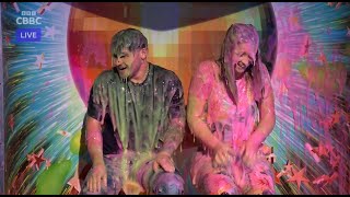 Great British Bake Offs Matty Edgell and Tasha Stones Get Gunged on Saturday MashUp [upl. by Odo]