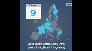 EU elections Mark your calendar useyourvote euelections2024 [upl. by Ahseela]