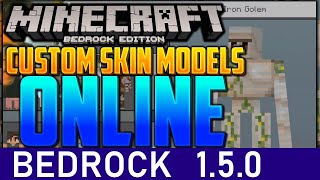 Minecraft Bedrock Custom Skin Models ONLINE [upl. by Rector332]