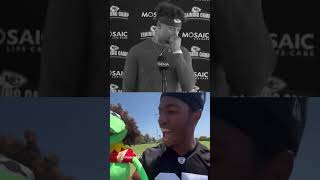 Patrick Mahomes responds to the Raiders Kermit the Frog video 👀 shorts [upl. by Kcub108]