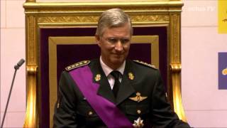 Eedaflegging koning Filip in parlement  21 juli 2013  integraal [upl. by Yenttihw]