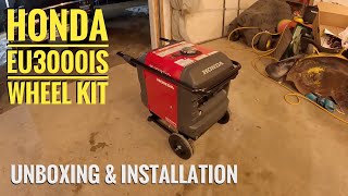 Honda EU3000iS 2 Wheel Kit Installation And Unboxing Is It Worth The Cost [upl. by Ecineg486]