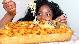 SUPER CHEESY MAC amp CHEESE MUKBANG EATING SHOW [upl. by Ancel]