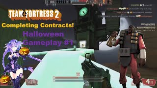 Team Fortress 2 Halloween Gameplay 1 Completing Contracts [upl. by Hiroko]