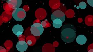 RED BLUE VR Color Bubbles Background  Screensaver for TV  Round 3d Colors Abstract Background [upl. by Greeson]