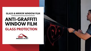 Anti Graffiti Film  Prevent Glass damage to Mirrors and Glass [upl. by Reube229]