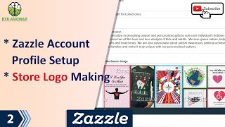 Design Sell on Zazzle Products Life Time Earning Bangla Tutorial Profile Setup [upl. by Ellenhoj]