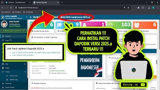 SIMAK RILIS PATCH DAPODIK 2025A  BEGINI CARA UPDATE  INSTAL DAN INFO TERBARUNYA [upl. by Suivatram171]