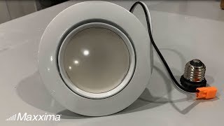 MaxximaStyle 4quot Rotatable LED Retrofit Downlight [upl. by Zerla]