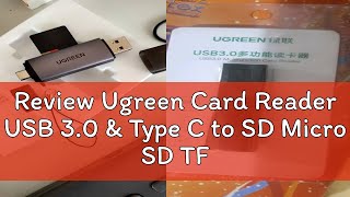 Review Ugreen Card Reader USB 30 amp Type C to SD Micro SD TF Card Reader for Laptop Accessories Mem [upl. by Coheman]