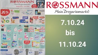 Rossmann prospekt Rabatte Gültig 71024 Bis 111024werbungprospektangeboteRossmann [upl. by Khosrow]