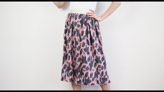 How to make an elastic waistband gathered plisse skirt  Laurens top tips [upl. by Eleph901]