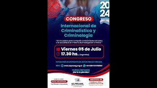 Congreso de Criminalística y Criminología [upl. by Gnaht]