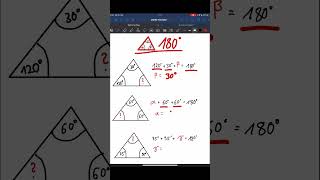 EASY WINKEL IM DREIECK mathe easy mathematik tricks einfach [upl. by Mannes]