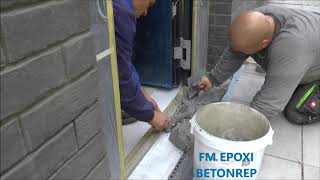 Reparatur  Betonboden reparieren  Mit FM Epoxi Betonrep Epoxidharzmörtel [upl. by Blythe999]