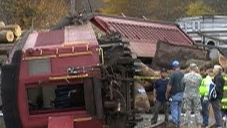 W Va traintruck collision leaves one dead 23 injured [upl. by Elag]