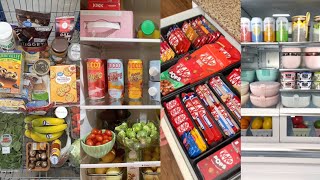 Fridge restock  Organization and restocking Tiktok compilation satisfying  ASMR [upl. by Misak]