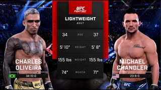 FULL FIGHT  Charles Oliveira Vs Michael Chandler UFC 309 [upl. by Ainoda]