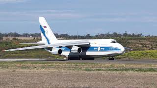 Antonov An124 departing Wellcamp airport [upl. by Roxanna]