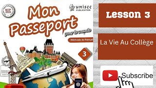 Mon Passeport 3 Lesson 3 Part 2 For Class 8076070377 [upl. by Acker299]