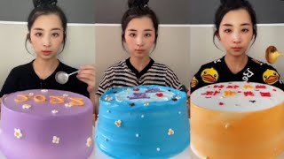 ASMR CREAMY CAKE MUKBANG  KWAI EATING SHOW  CHINESE DESSERT [upl. by Nellie]