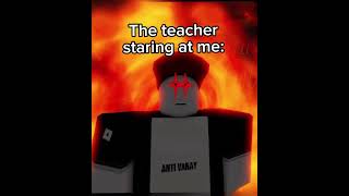 Caught Playing Roblox in Class 😳 robloxmemes robloxedit roblox robloxanimation [upl. by Leta]