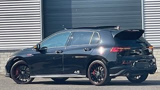 Volkswagen NEW Golf 8 GTI 2022 Clubsport 45 in 4K Deep Black 19 inch Scottsdale Walk around [upl. by Reifinnej]