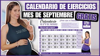 ASÍ VA MI EMBARAZO  CALENDARIO DE SEPTIEMBRE GRATIS  NatyGlossGym [upl. by Sabina]