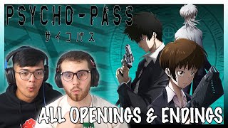 PSYCHO PASS ALL OPENINGS  ENDINGS REACTION  Anime OP Reaction [upl. by Vander]