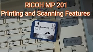 How to Enable Printing And Scanning Features Ricoh mp 201 [upl. by Nuriel]