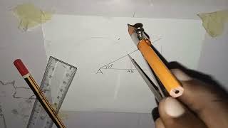 Construct angle 15° degree Using compass [upl. by Orthman959]