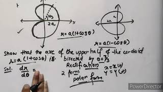 Rectification of cardioid with example part3 [upl. by Aihsital]