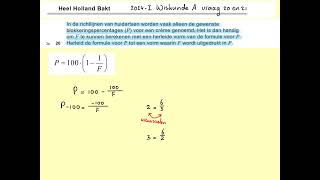 2024I Heel Holland bakt vraag 20 en 21 havo wiskunde A [upl. by Kidd]