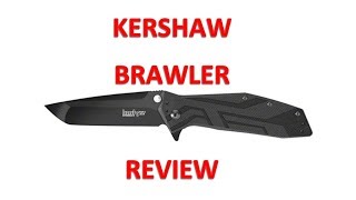 KERSHAW BRAWLER Safe assist opening knife review [upl. by Oreves817]