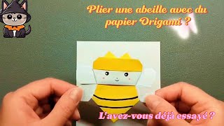 Idées de pliage de papier origami – Plier une abeille avec du papier origami [upl. by Kristoffer651]