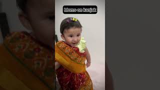 Indian moms on kanjak day NAVRATRI part3  SharmaGirls1431 comedy navratri [upl. by Ecitnirp]