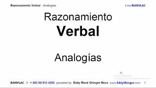 Razonamiento Verbal  parte 1 conceptos [upl. by Bron]